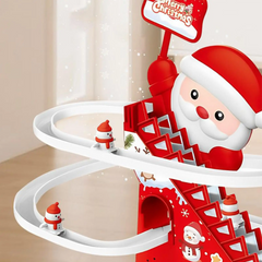 Kletshuts™ SantaSlide: Kerstmis Kerstman Klimmen En Racen Glijbaan Baan Speelgoed