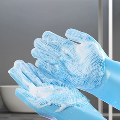 Cleaner Pro° BrushGloves 1+1 GRATIS: Comfortabele Efficiënte Schoonmaakborstel Schrobhandschoenen