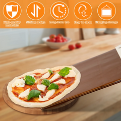 Globetrek° PizzaPeel: Hoogwaardig Antiaanbak Pizza Schil Keuken Gereedschap