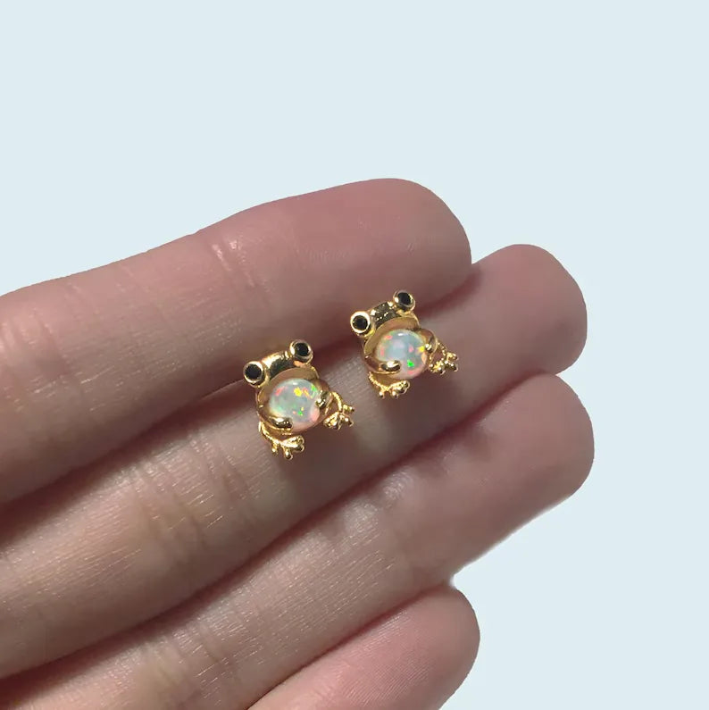 Jewelance™ FrogGem 1+1 GRATIS: Minimalistische Mode Kikker Gem Oorbellen