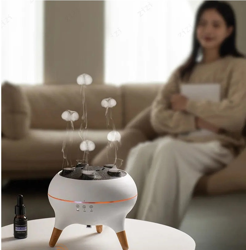 Globetrek° JellyfishHumidifier: Jellyfish Mist Luchtbevochtiger Aromatherapie Diffuser