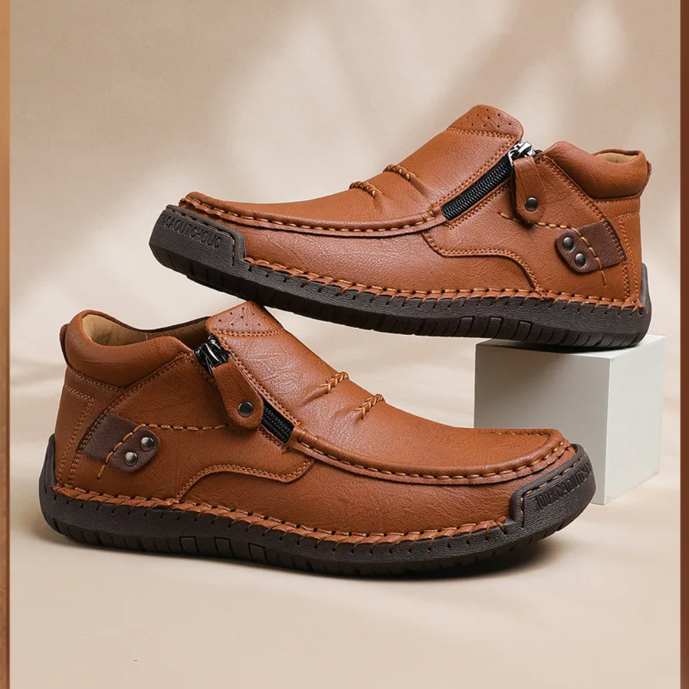 Happy™ ClassyBoots: Heren Stijlvol Gemakkelijk Instapper Retro Stijlvol Laarzen