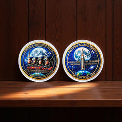 TributeCoin 1+2 GRATIS - Artemis II Lunar Missie Eerbetoon Munt