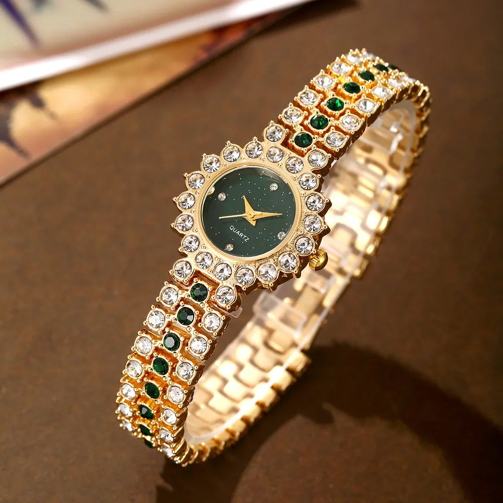 Jewelance™ JewelrySet: Mode Luxe Smaragd Groen Sieraden Set Cadeau Doos