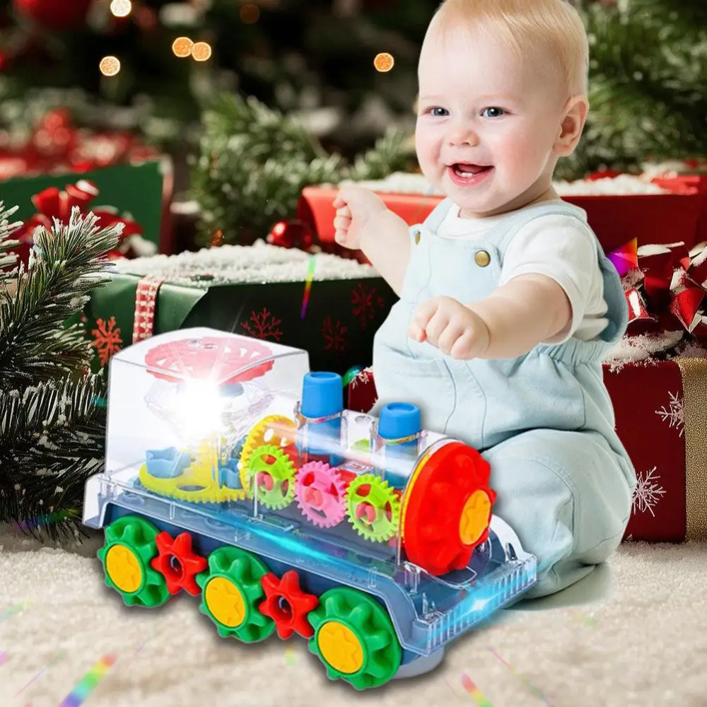 Kletshuts™ DancingTrain: Licht-Op Automatisch Dansend Treintje Met Zichtbare Tandwielen