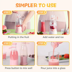 Globetrek° PortableBlender: Oplaadbaar Mini Elektrisch Smoothie En Sap Maker Draagbare Blender