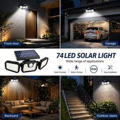 Ledsen™ TripleLights - Eenvoudige Installatie Zonne-Energie Verdrievoudigen Lichten Met Afstandsbediening