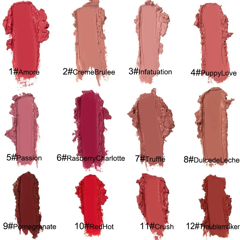 GlamGloss 6+6 GRATIS: Langdurige Romige Hydraterende Glam Gloss Vloeibare Lippenstift