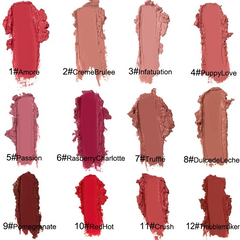 GlamGloss 6+6 GRATIS: Langdurige Romige Hydraterende Glam Gloss Vloeibare Lippenstift