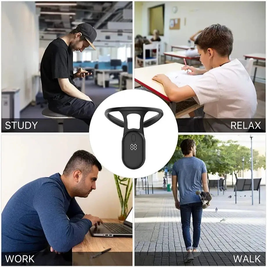 SmartPosture: Micro-Vibratie Slimme Houding Trainer Rug- En Nekcorrector