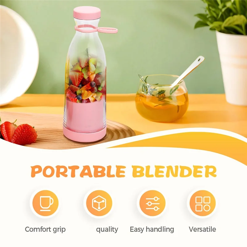 Globetrek° PortableBlender: Oplaadbaar Mini Elektrisch Smoothie En Sap Maker Draagbare Blender