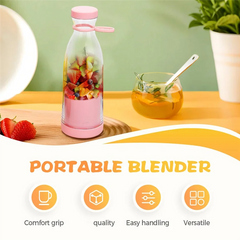 Globetrek° PortableBlender: Oplaadbaar Mini Elektrisch Smoothie En Sap Maker Draagbare Blender
