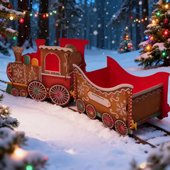 GiftTrain™ - Gepersonaliseerd Magisch Kerstmis Cadeau Trein Versiering