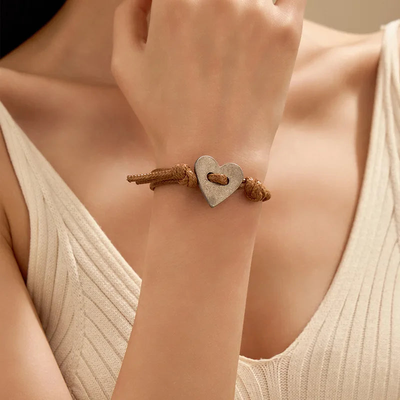 Jewelance™ KnottedBracelet 1+2 GRATIS - Boheemse Geknoopte Hartsteen Armband