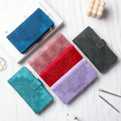 Icone™ WalletCase: Premium Reliëf Flip Cover Slanke Telefoon Portemonnee Hoes