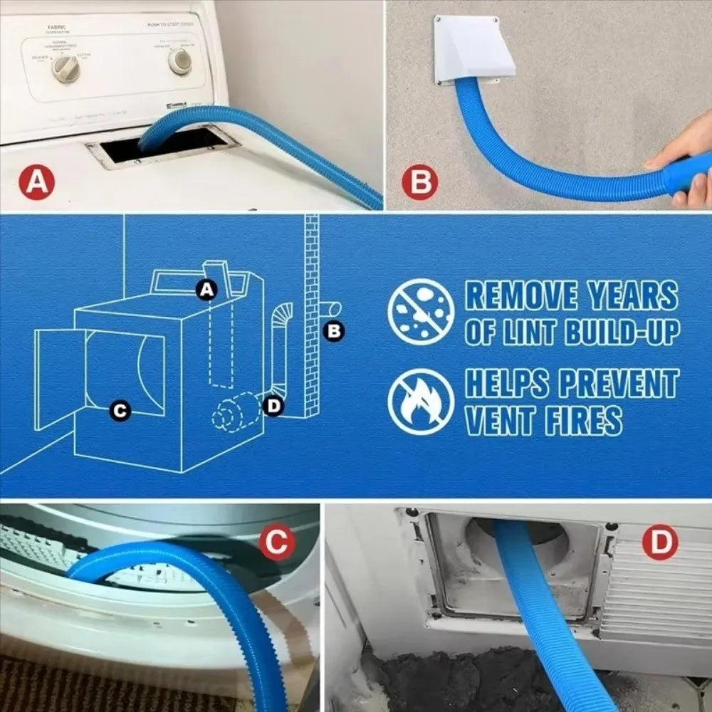 Cleaner Pro° CleanerHose 1+1 GRATIS: Multifunctie Drogerontluchter Reiniger Slang Opzetstuk