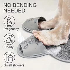 FootScrubber™ - Konijnvormige Douche Voeten Schrobber En Massage Mat