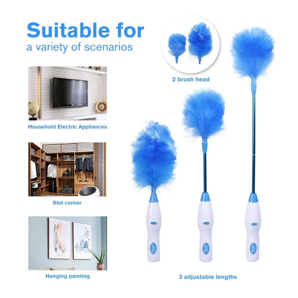 Cleaner Pro° DustBrush: Multifunctionele Oplaadbare Stofborstel Verzamelaar Reinigingsgereedschap