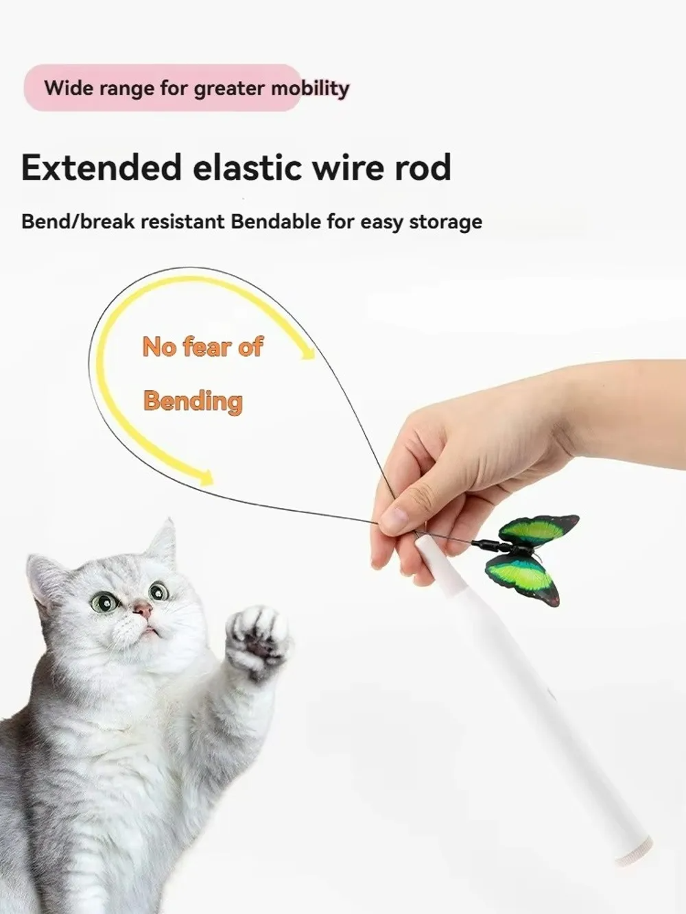 Catfri® DancingButterfly: Interactief Speels Dansend Vlinder Voor Katten