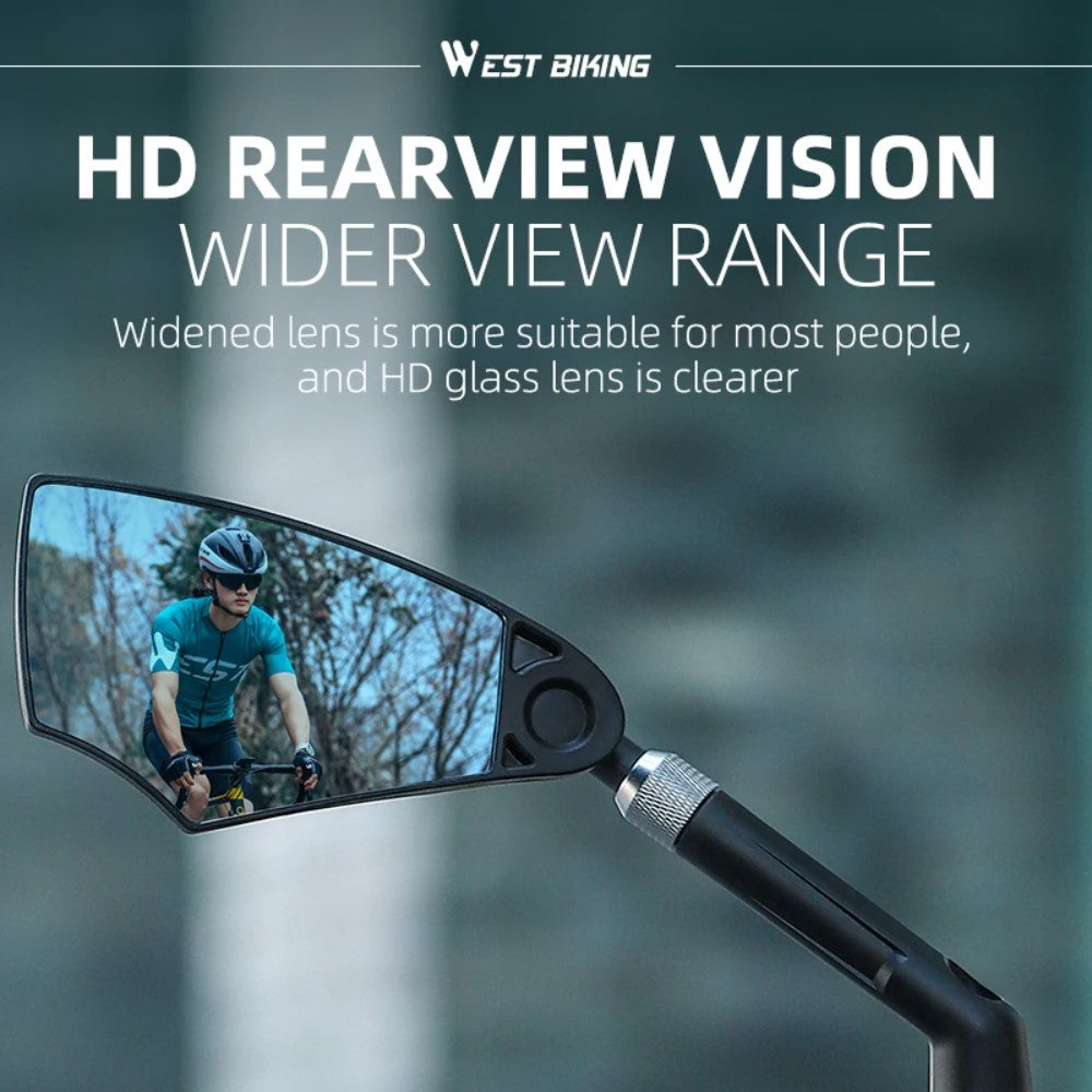 CyclingMirrors 1+1 GRATIS: Duurzaam 360° Draaibaar Breed Gezichtsveld Antireflectie Fietsen Spiegels