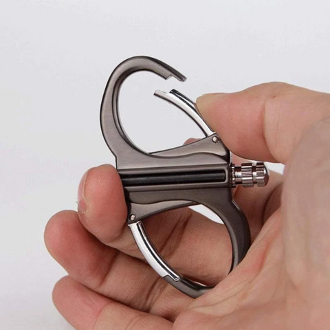 CompactLighter 1+1 GRATIS: Hervulbare 2-In-1 Karabinier Permanente Compacte Aansteker