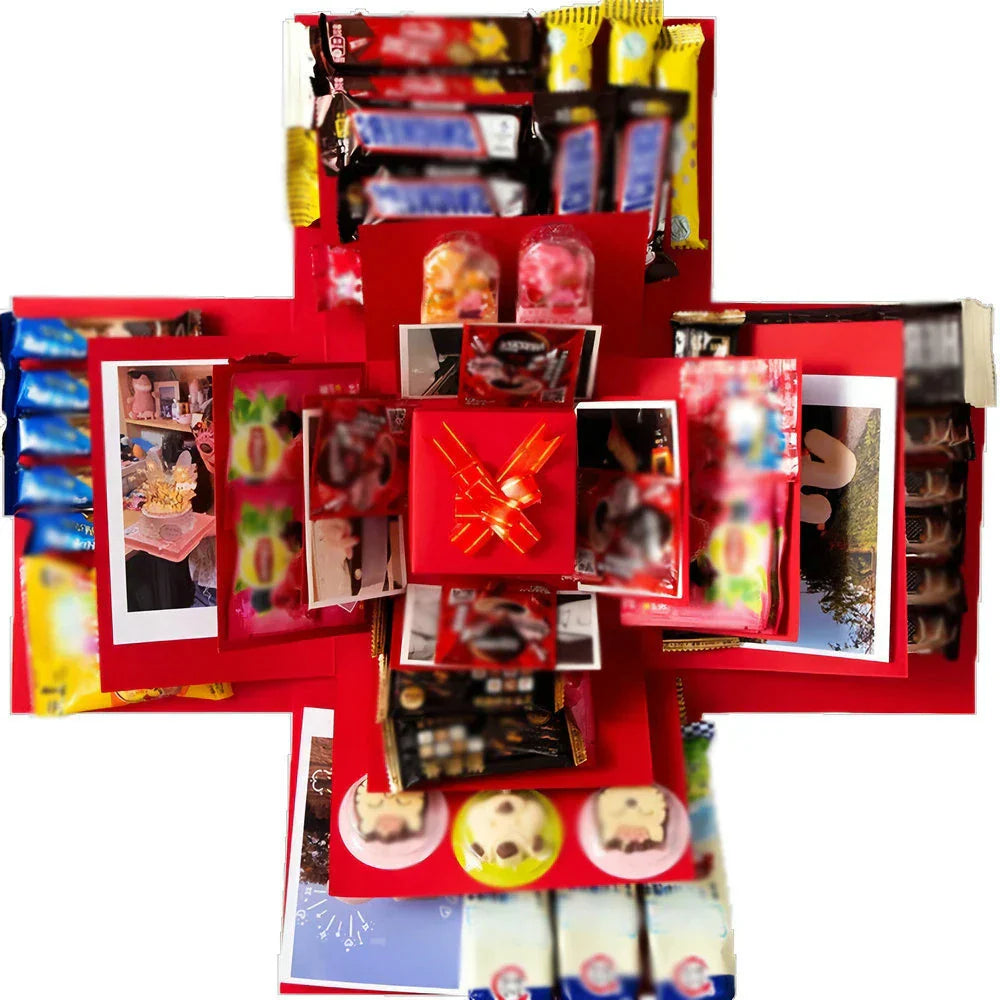 ExplosionBox: Reusachtige Kerst Verrassing Cadeau Explosie Doos