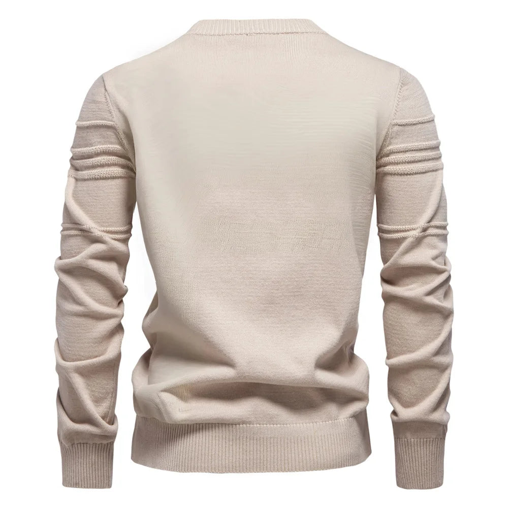 Icone™ StylishSweater: Heren Rondhals Knus Stijlvol Trui