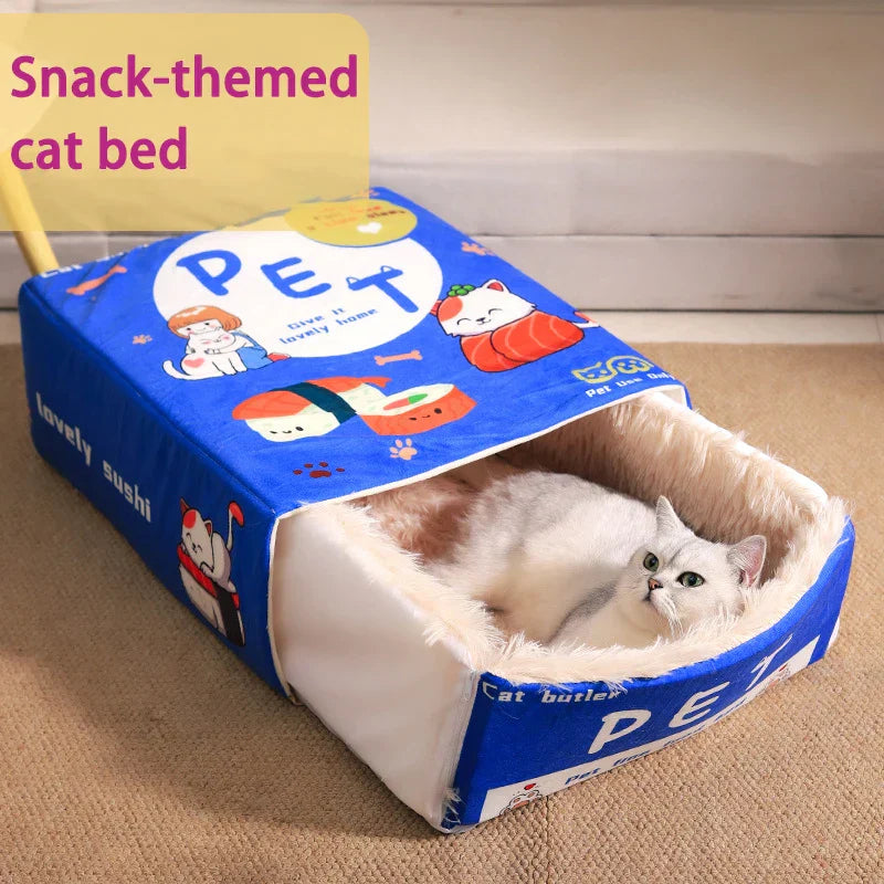 Catfri® CatBed: Gezellig Ingesloten Rectangulair Verstopbed Kat Bed