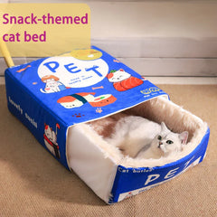 Catfri® CatBed: Gezellig Ingesloten Rectangulair Verstopbed Kat Bed
