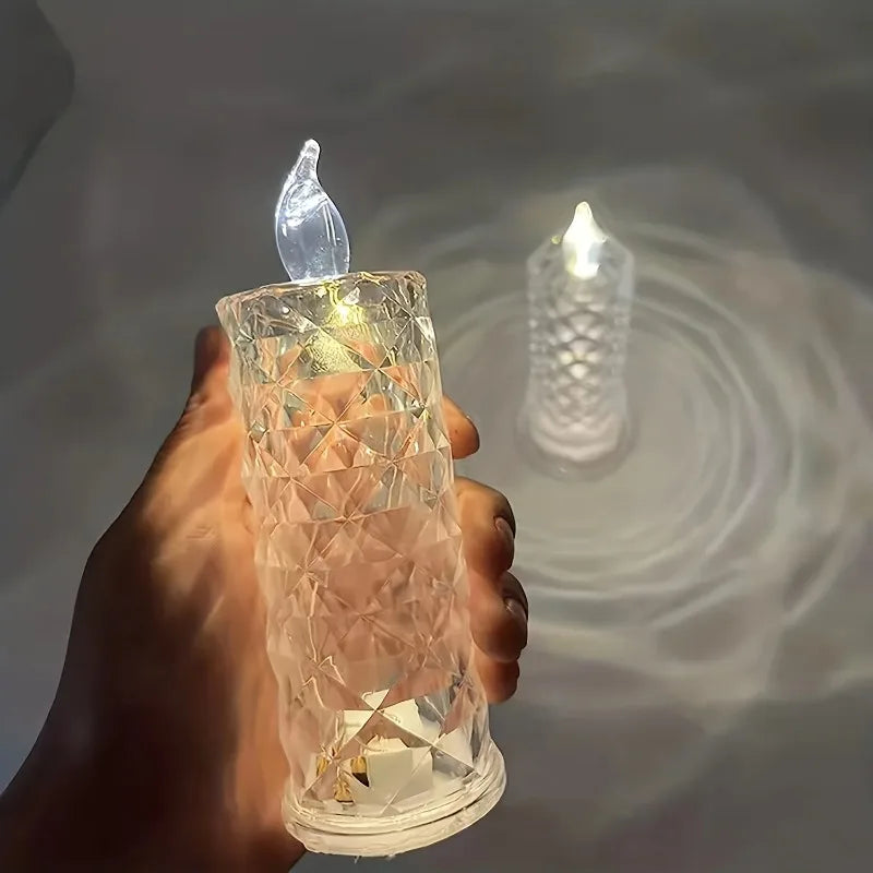 Ledsen™ CrystalCandle 1+1 GRATIS: Elegant Kristal Kaars Geïnspireerd LED Tafel Licht