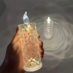 Ledsen™ CrystalCandle 1+1 GRATIS: Elegant Kristal Kaars Geïnspireerd LED Tafel Licht