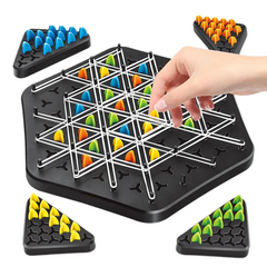 Kletshuts™ ThinkGame - Driehoek Ketting Strategie En Duel Logica Denkspel