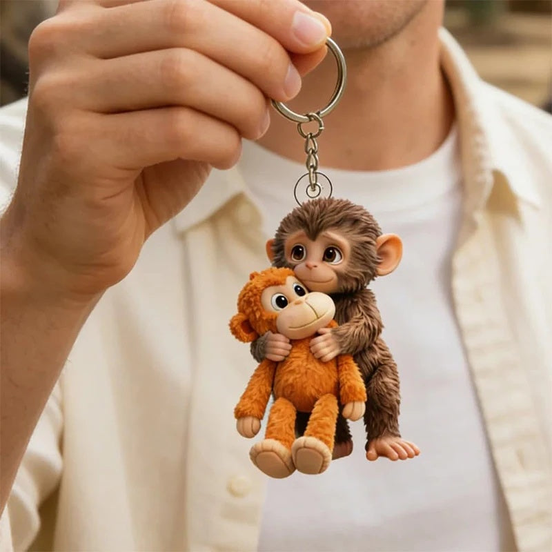 MonkeyKeychain 1+1 GRATIS - Schattig Tas Charme Aap Sleutelhanger Accessoire