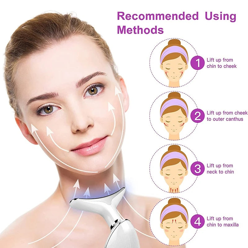 SkinMassager - Gezicht En Hals Huidverstevigende Massager En Schoonheidstool