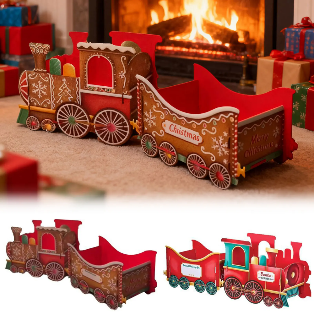 GiftTrain™ - Gepersonaliseerd Magisch Kerstmis Cadeau Trein Versiering