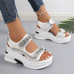 Happy™ PlatformSandals: Comfortabele Glitter Platform Sandalen Elke Dag
