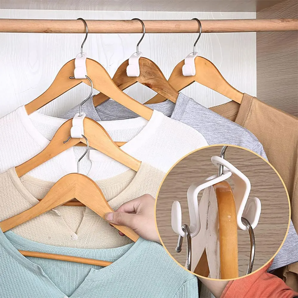 GlideHold® ClosetHooks: Ruimtebesparende Cascaderende Kledinghaken En Hanger Uitrekker