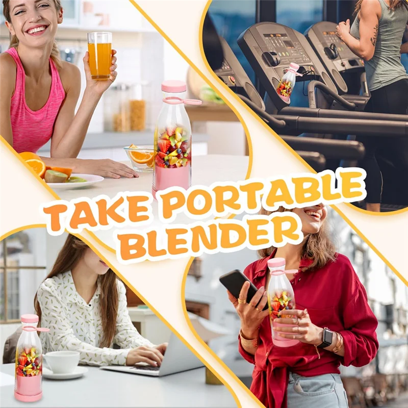 Globetrek° PortableBlender: Oplaadbaar Mini Elektrisch Smoothie En Sap Maker Draagbare Blender