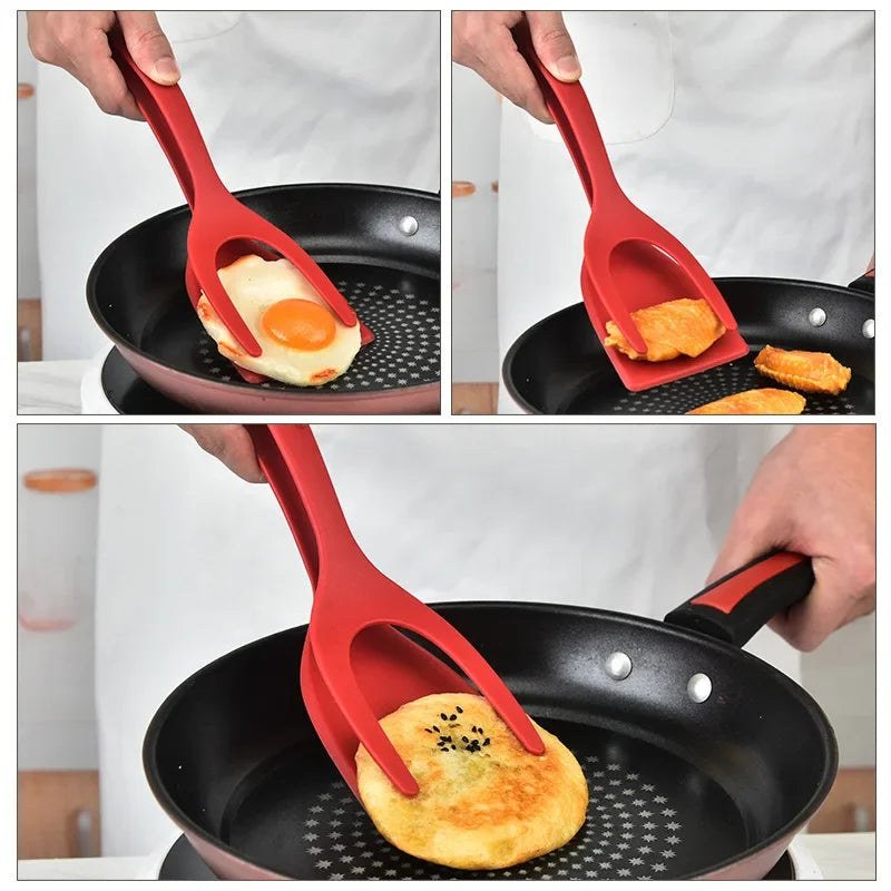 Globetrek° SpatulaTongs 1+1 GRATIS - Eenvoudige Flipper 2 In 1 Spatel En Tang Keukengereedschap