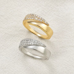 Jewelance™ AdjustableRing 1+1 GRATIS – Elegant Dames Mode Sprankelend Strass Verstelbaar Ring