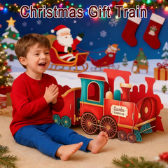GiftTrain™ - Gepersonaliseerd Magisch Kerstmis Cadeau Trein Versiering