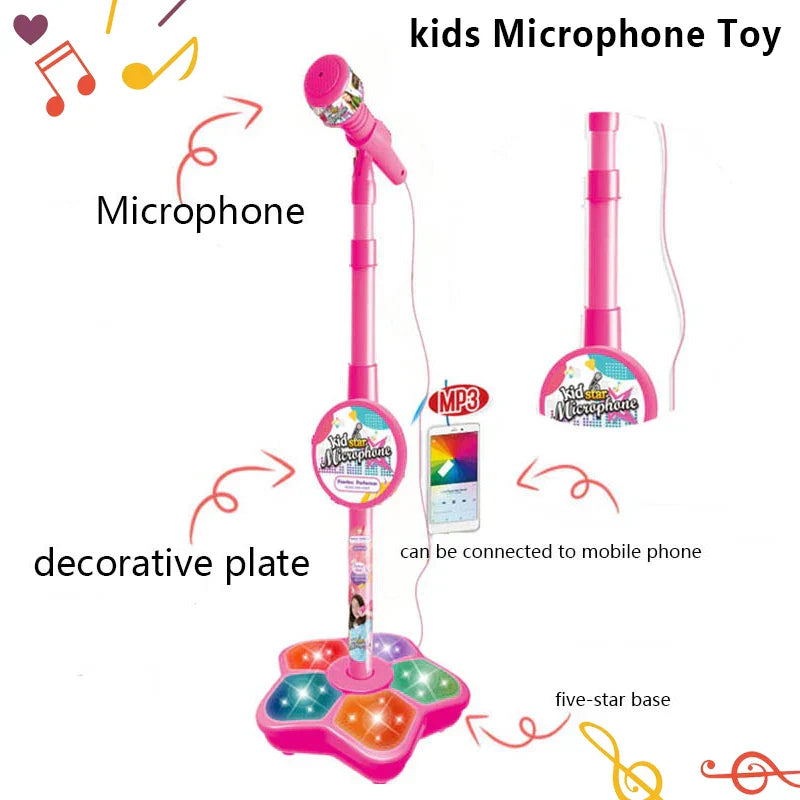 Kletshuts™ MicrophoneStand - Interactieve Muzikale Karaoke Microfoonstand Voor Kinderen