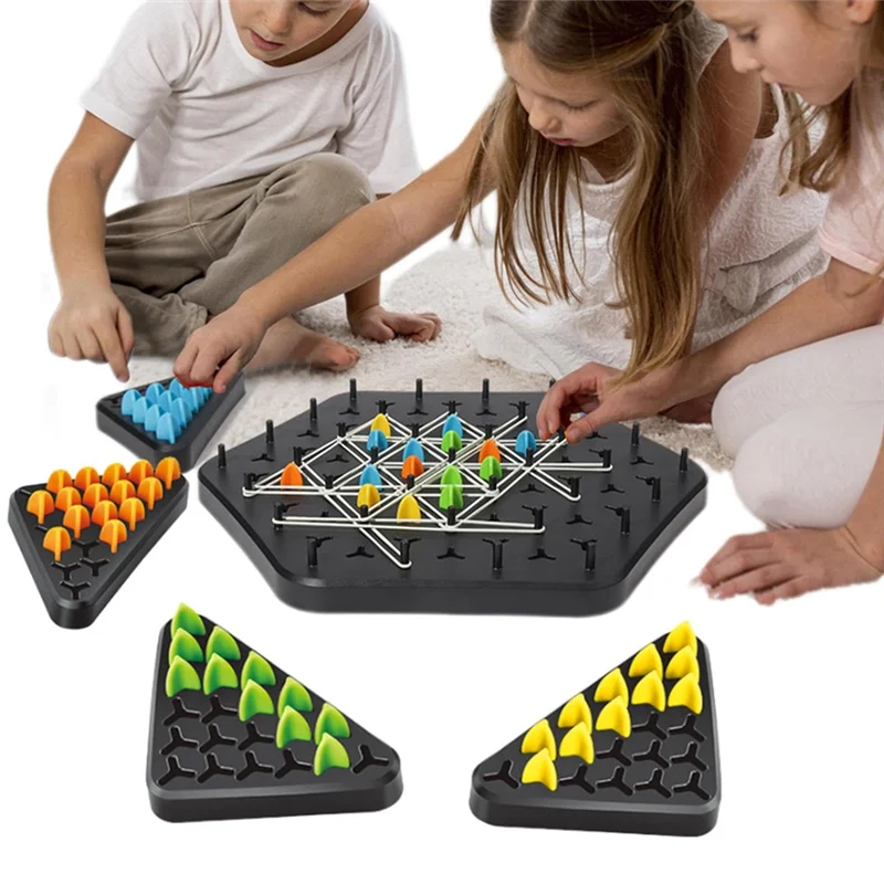 Kletshuts™ ThinkGame - Driehoek Ketting Strategie En Duel Logica Denkspel