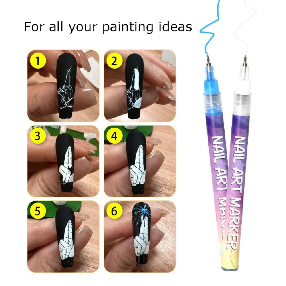 NailStyler™: Precisie Nagel Kunst Liner Gereedschap Kit Nagel Styler
