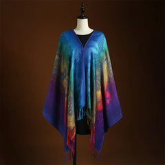 Icone™ ElegantScarf: Vrouwen's Levendige Kleurrijke Boheemse Tassel Elegante Sjaal