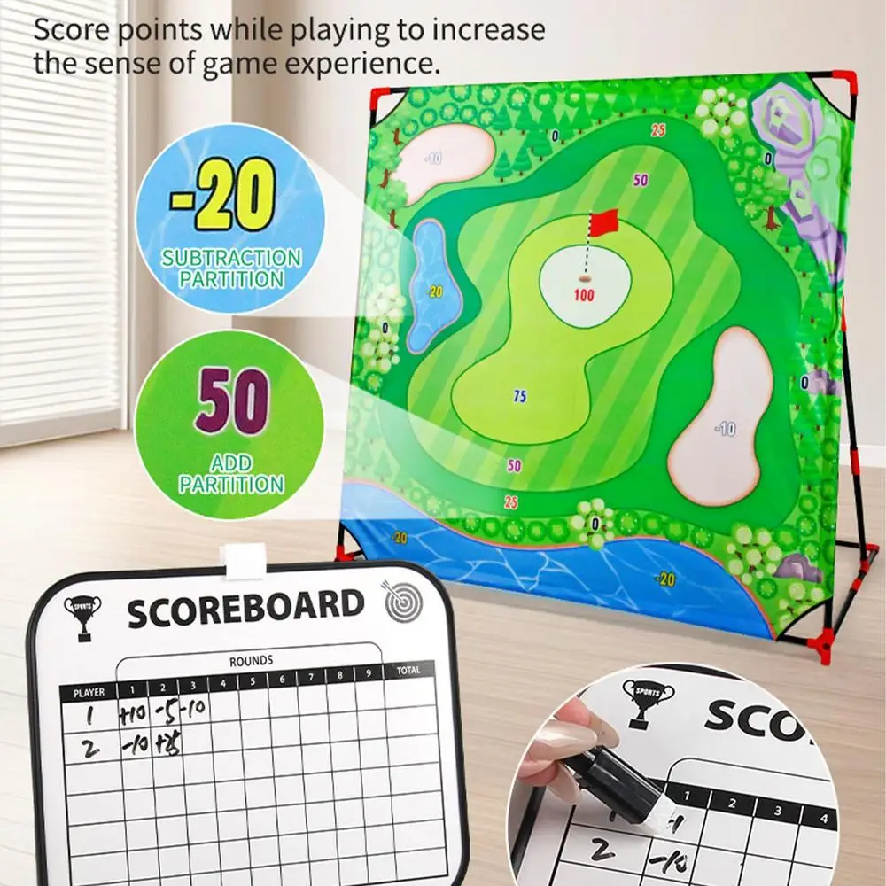 Kletshuts™ PortableGolf: Precisie Chippen En Putten Draagbaar Golf Voor Binnen En Buiten Spelen