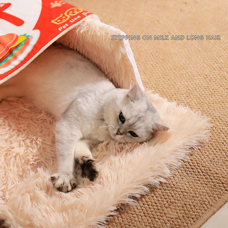Catfri® CatBed: Gezellig Ingesloten Rectangulair Verstopbed Kat Bed