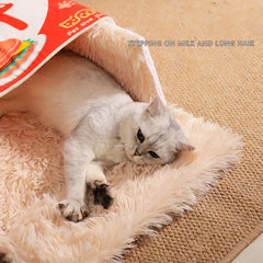 Catfri® CatBed: Gezellig Ingesloten Rectangulair Verstopbed Kat Bed