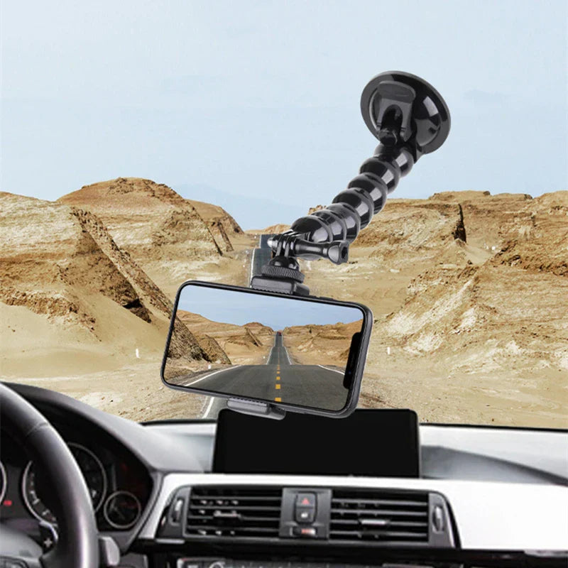 GlideHold® FlexibleHolder 1+1 GRATIS: Universele Zuigbasis Zwanenhals Flexibele Telefoonhouder
