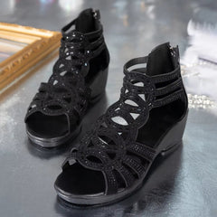 Happy™ FashionSandals - Elegante Mode Wedge Sandalen Met Achterrits